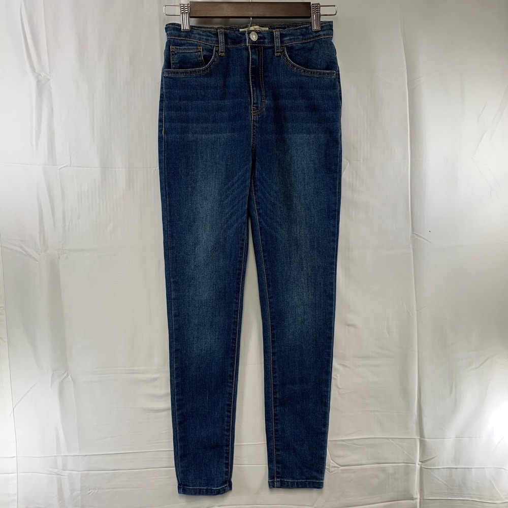 Levi's 720 High Rise Super Skinny Jeans Girls 14 Blue Dark Wash Adjustable Waist